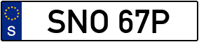 Trailer License Plate